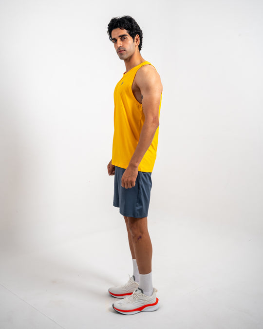 DCYPHR Men`s AUSM5X™ Mesh Singlet-Amber Yellow