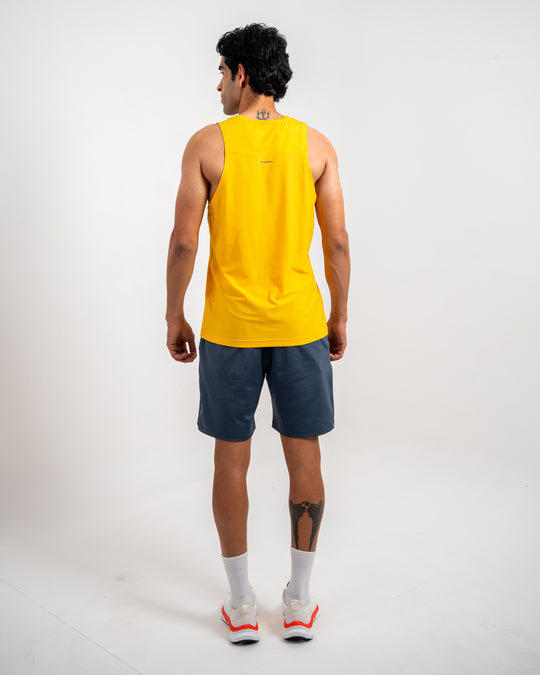 DCYPHR Men`s AUSM5X™ Mesh Singlet-Amber Yellow