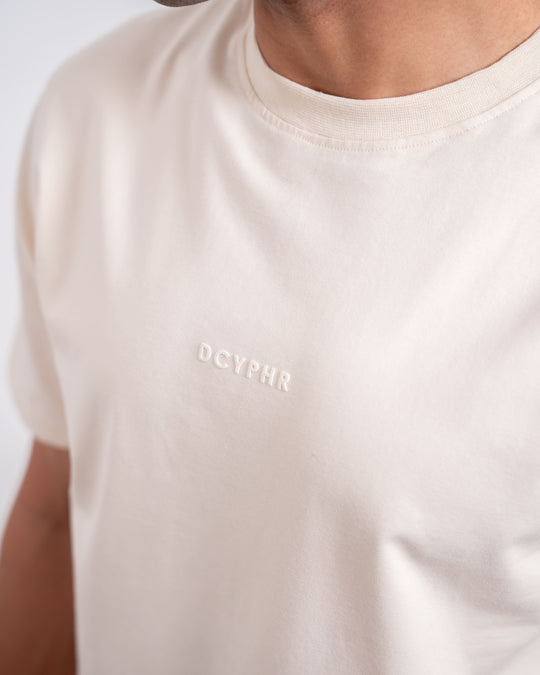 DCYPHR Men`s MoveLite Tee - Bone White