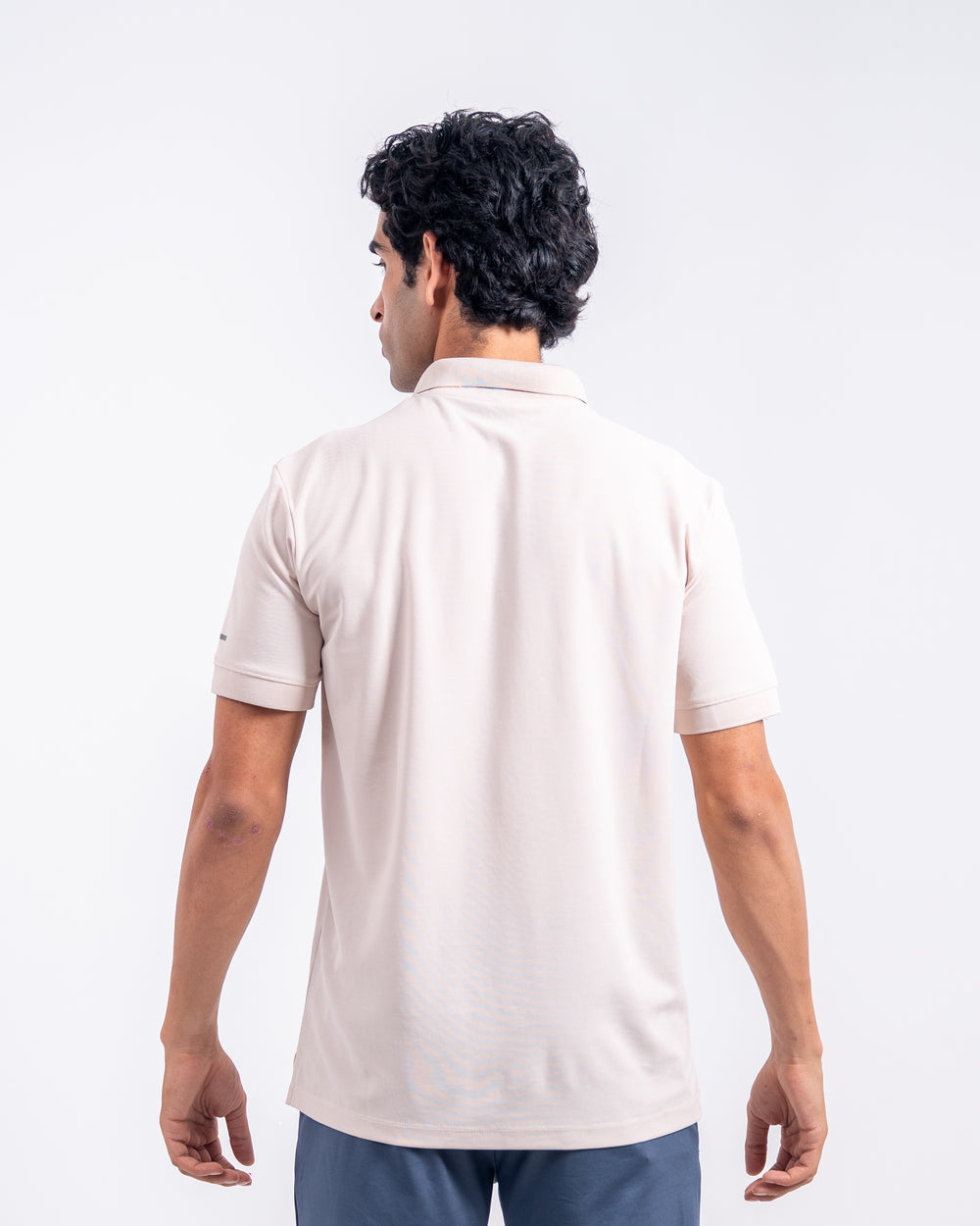 DCYPHR Men`s AUSM5X™ Polo-Ivory Mist