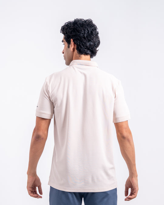 DCYPHR Men`s AUSM5X™ Polo-Ivory Mist
