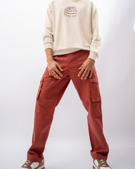 DISCOVERY Men's Street Grid Cargo - Rust Red