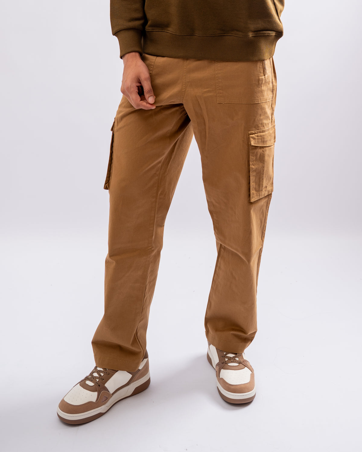 DISCOVERY Men's Street Grid Cargo - Camel Brown