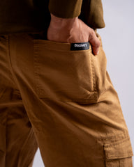 DISCOVERY Men's Street Grid Cargo - Camel Brown