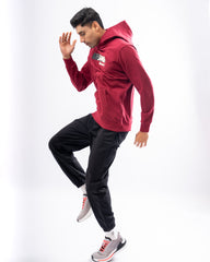 DISCOVERY Men’s Eclipse Zone Hoodie - Crimson Clay