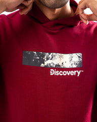 DISCOVERY Men’s Eclipse Zone Hoodie - Crimson Clay