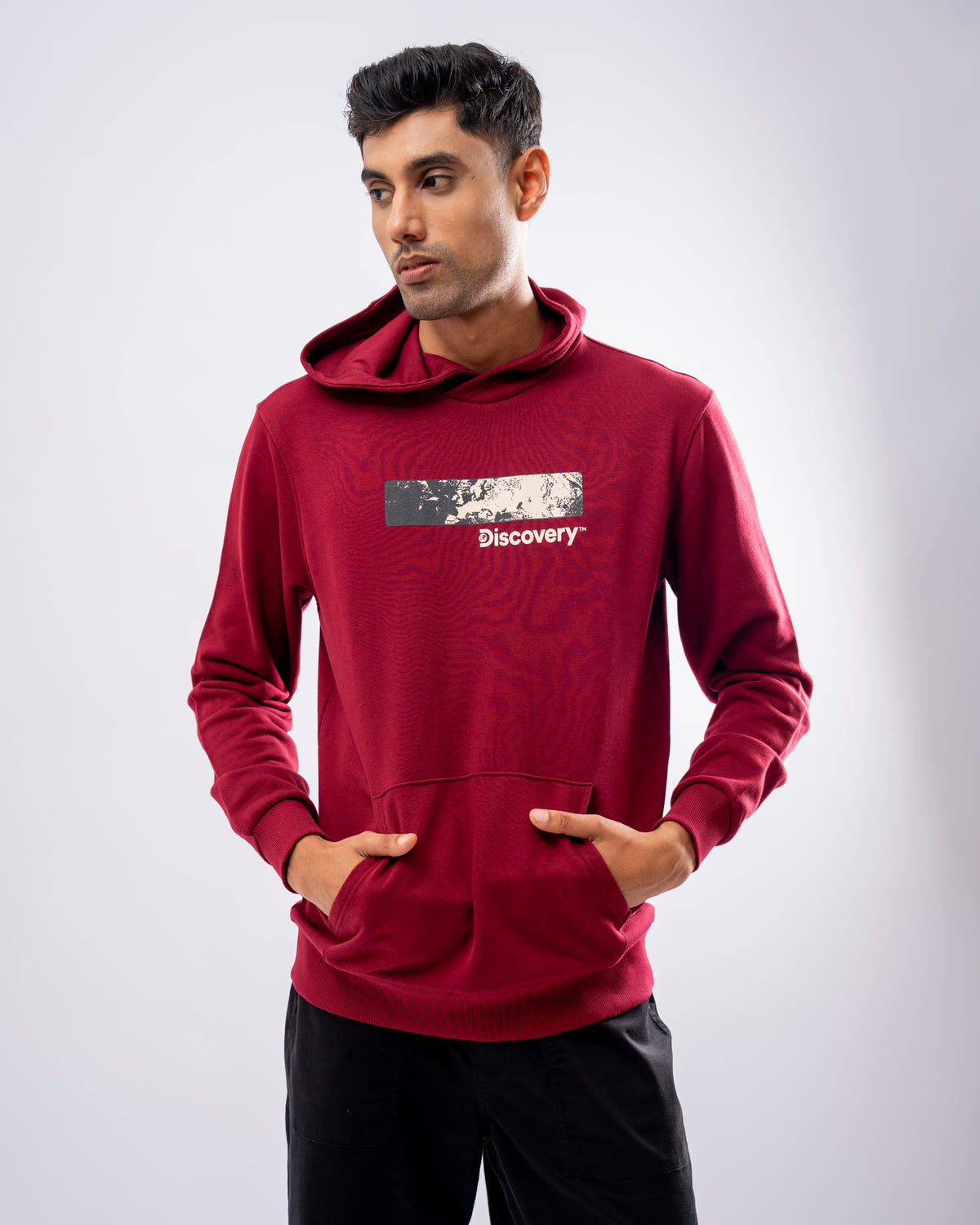 DISCOVERY Men’s Eclipse Zone Hoodie - Crimson Clay