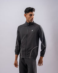 Men's Flex Grid Tracksuit-Charcoal