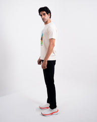 DISCOVERY Men's River Ecosystem Graphic Tee - Bone White