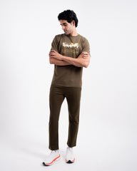 DISCOVERY Men`s Planet Playground Graphic Tee - Thatch Green