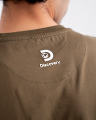 DISCOVERY Men`s Planet Playground Graphic Tee - Thatch Green