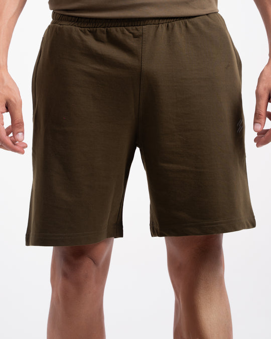 Men`s AllDay Terry Shorts- Thatch Green