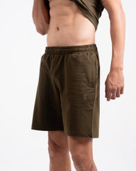 Men`s AllDay Terry Shorts- Thatch Green