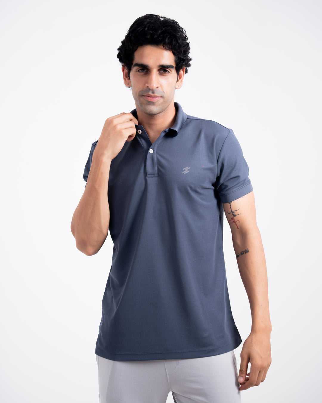 DCYPHR Men`s AUSM5X™ Polo - DARK STEEL