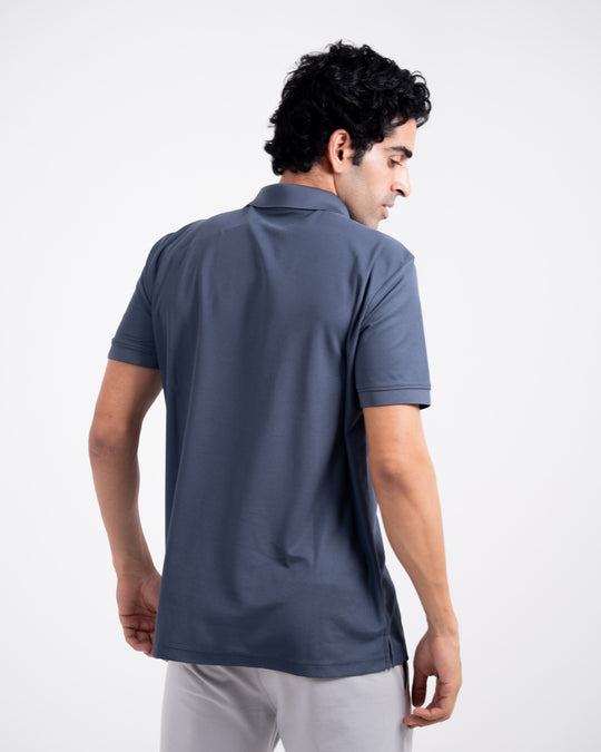 DCYPHR Men`s AUSM5X™ Polo - DARK STEEL