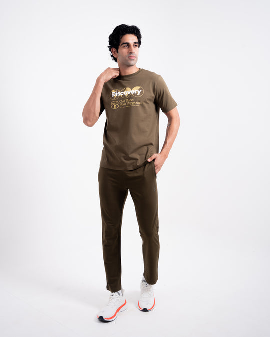 Men`s AllDay Terry Trackpants- Thatch Green
