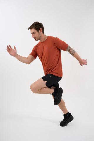 DCYPHR Men's AUSM5X™ Raglan Tee-Burnt Orange