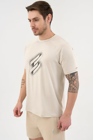 DCYPHR Men's AUSM5X™ Crewneck Tee - Ivory Mist