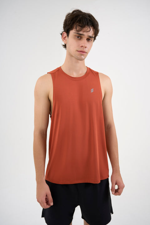 DCYPHR Men's AUSM5X™ Mesh Tank Top - Burnt Orange