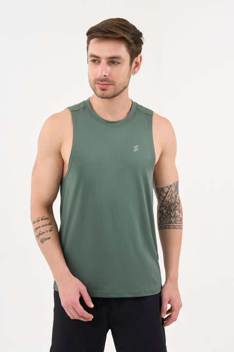 Men's AUSM5X™ Mesh Tank Top - Deep Emerald