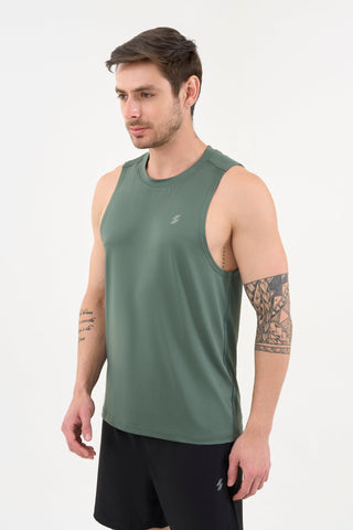 DCYPHR Men's AUSM5X™ Mesh Tank Top-Deep Emerald