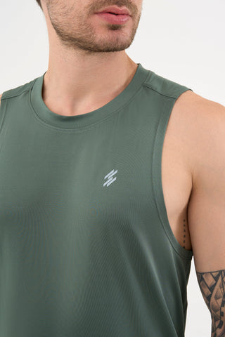 DCYPHR Men's AUSM5X™ Mesh Tank Top-Deep Emerald