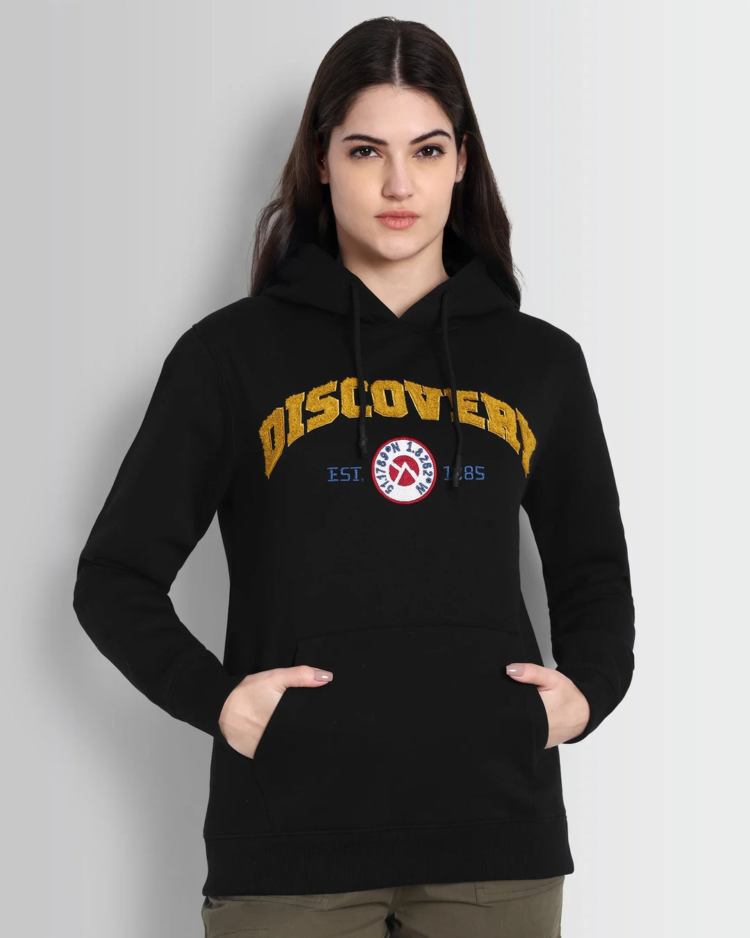 DISCOVERY Varsity 1985 Hoodie - Light Beige