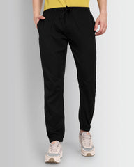 Model wearing Dcyphr's Expedition Joggers (Black)