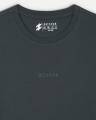 Women Essentials Stretch Brand Tee - Charcoal