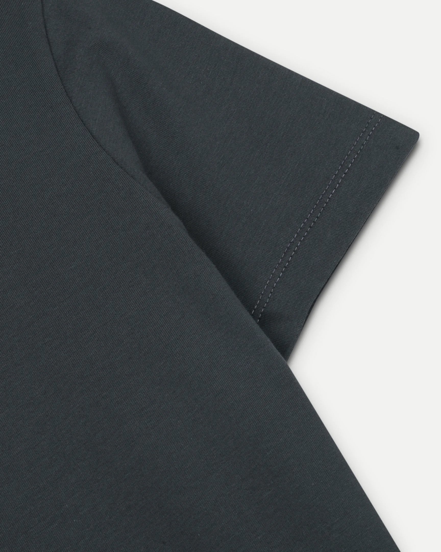 Essentials Stretch Brand Tee - Charcoal