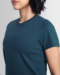 Women Essentials Stretch Brand Tee - Legion Blue
