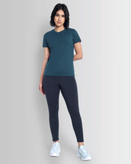 Women Essentials Stretch Brand Tee - Legion Blue