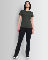 Women Essentials Stretch Brand Tee - Climbing Olive