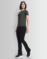 Women Essentials Stretch Brand Tee - Climbing Olive