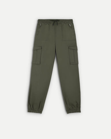 Street Grid Cargo Joggers - Green