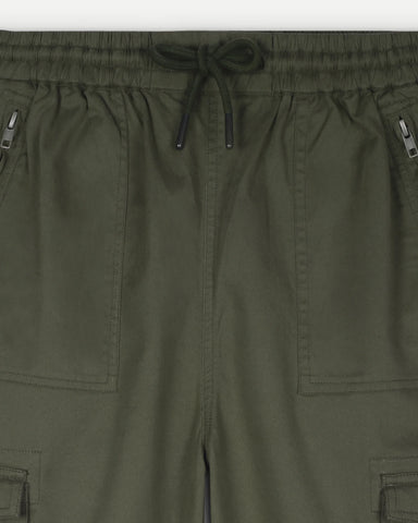 Street Grid Cargo Joggers - Green