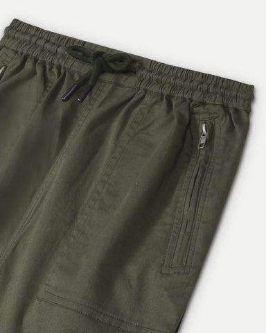 Street Grid Cargo Joggers - Green