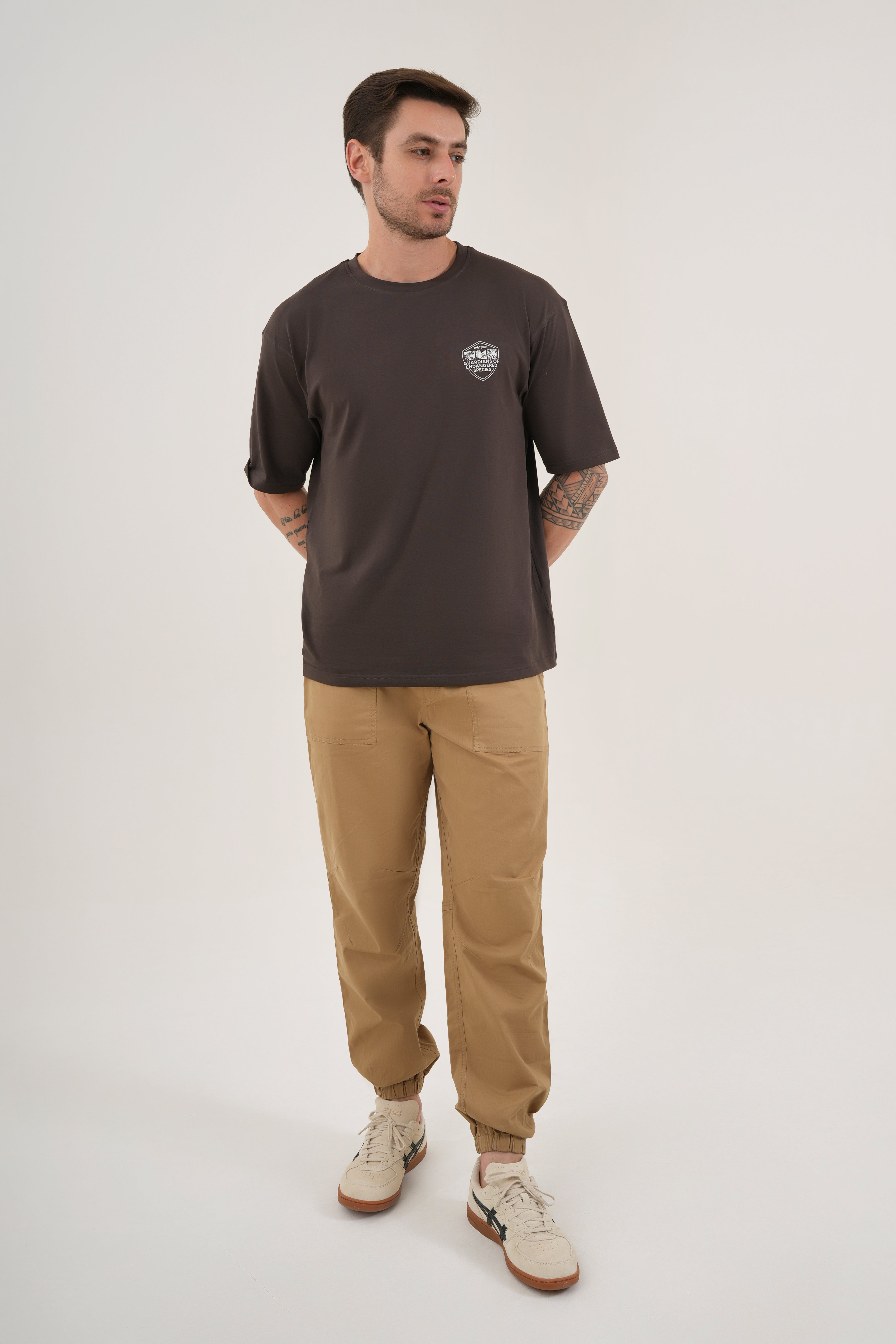 DISCOVERY Men's Armour Cargo Joggers-Beige