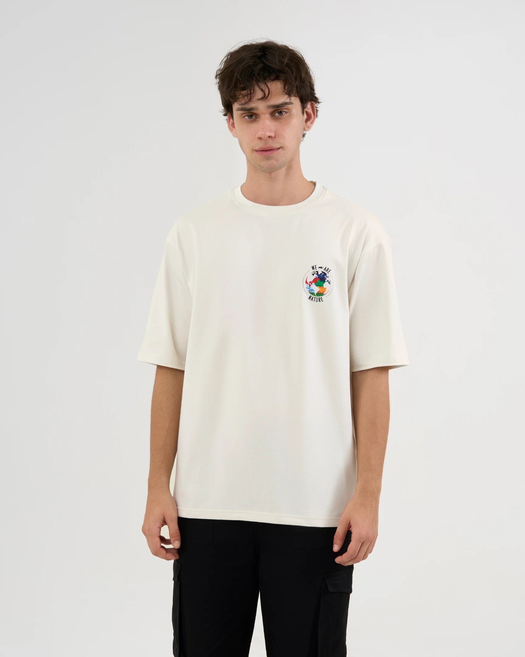 DISCOVERY Men's We Are Nature Graphic Tee-Off-white
