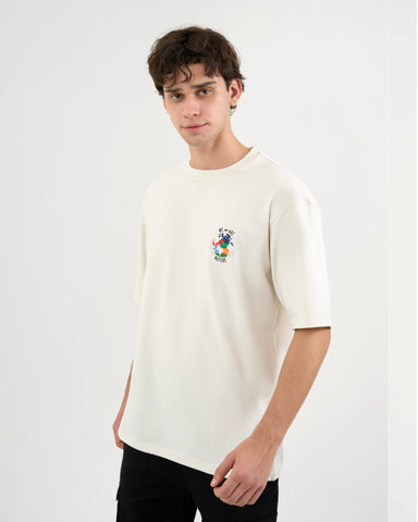 DISCOVERY Men's We Are Nature Graphic Tee-Off-white