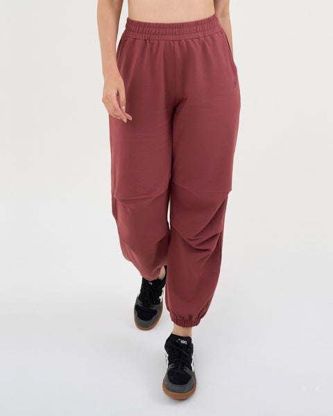 Women's Lightweight Terry Studio Pants - Rose Wood
