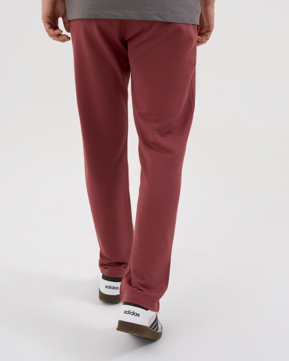 Men's Lightweight Terry Trackpants - Rose Wood