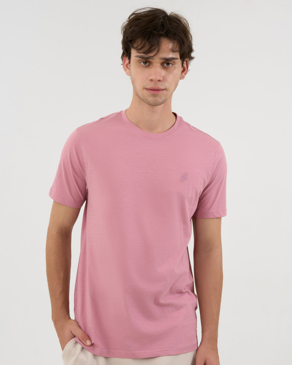 DCYPHR Men's Core Lite Crewneck Tee - Dusk Pink