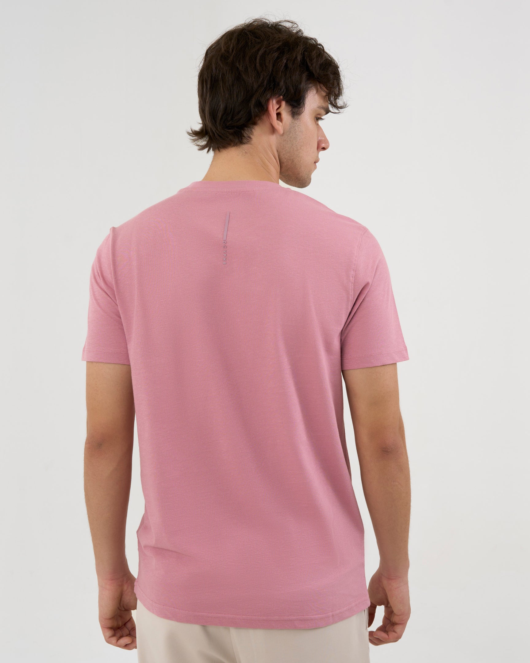 DCYPHR Men's Core Lite Crewneck Tee - Dusk Pink