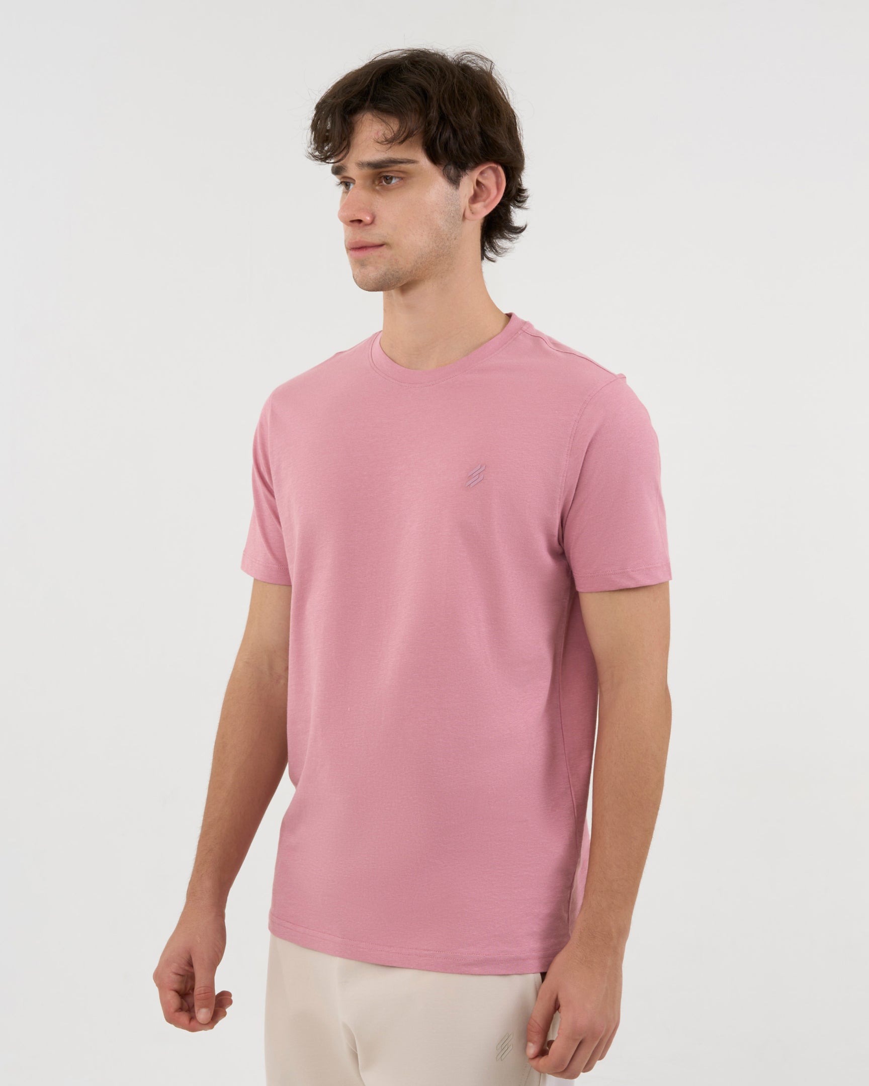 DCYPHR Men's Core Lite Crewneck Tee - Dusk Pink