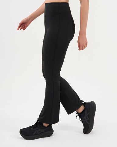 DCYPHR Women's High-Rise Flair Pants -Black