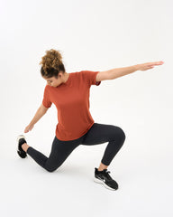 DCYPHR Women's AUSM5X™ Mesh Tee - Burnt Orange