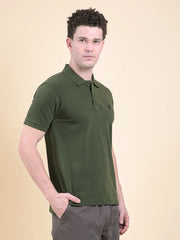 DCYPHR Men's Gravitas Polo-Forest Green