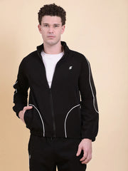 Men's Flex Grid Tracksuit-Black