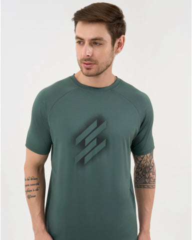 DCYPHR Men's AUSM5X™ Crewneck Tee-Deep Emerald